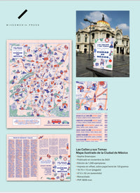 Mapa ilustrado de la CDMX, las calles y sus temas, de Sophie Greenspan