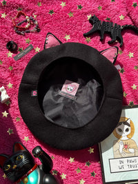 Boina Kitty Cat (negro)