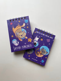 Libreta "Gatitos Espaciales"