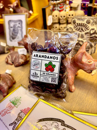 Confitado de arándanos con chocolate