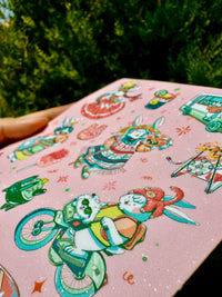 Conejitos mexas Planilla de sticker