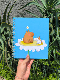 Libreta "Capibara Flor"