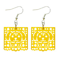 Aretes Papel Picado Perro