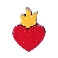 Pin "Corazón llama"