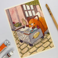 Postal "Zorrito Elotero"