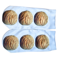 Calcetas Yoga Conchita de chocolate con antiderrapante