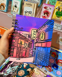 Libreta Kioto de noche