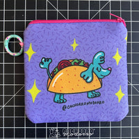 Monedero rectangular "Taco dog"