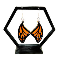 Aretes mariposa naranja