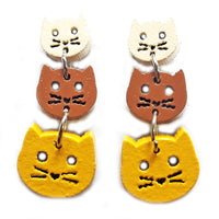 Aretes triple Gatos