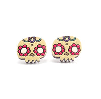 Arete calavera dulce
