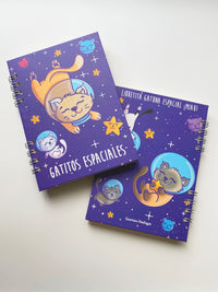 Libreta "Gatitos Espaciales"