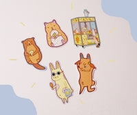 Paquete stickers "Conejos y roedores"
