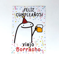 Tarjeta de cumpleaños "Borracho"