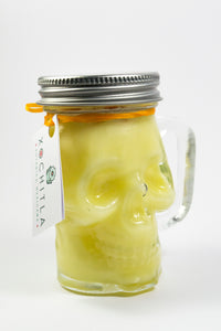 Calavelita de cempoalxóchitl, vainilla y mandarina (vela de masaje)