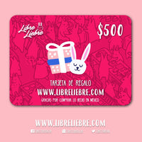 Tarjeta de regalo $500