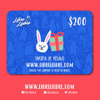 Tarjeta de Regalo $200