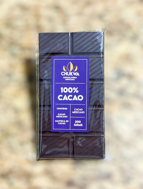 Barra de Chocolate amargo 100%