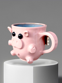 Taza "Puerquito volador"