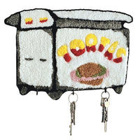 Porta llaves "puesto de tortas"