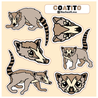 Planilla stickers "Coatito"