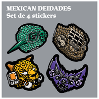 Paquete stickers "Deidades mexicas"