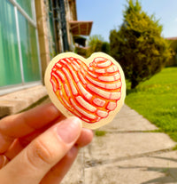 Sticker Corazón concha