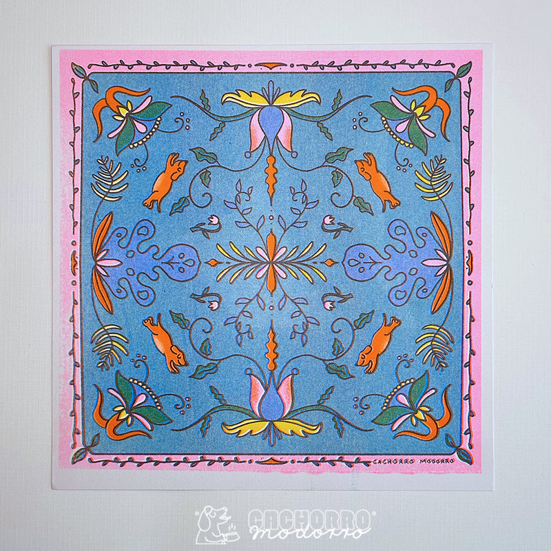 Riso Print "Spring party"