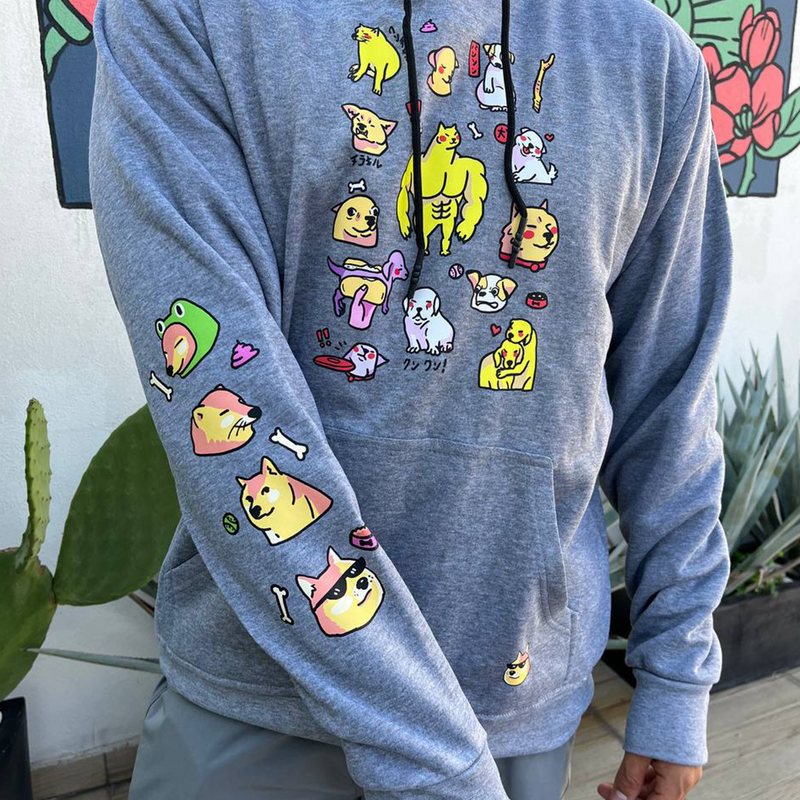 Sudadera gris claro "Lomitos"