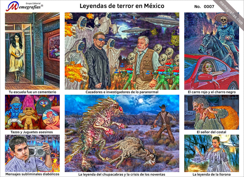 Memegrafía "Leyendas de terror en México"