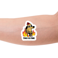 Tatuaje temporal This is fine