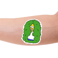 Tatuaje temporal Homero cesped