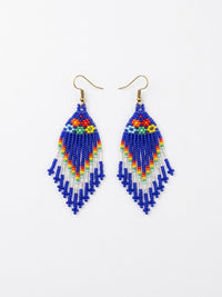 Aretes flores azules