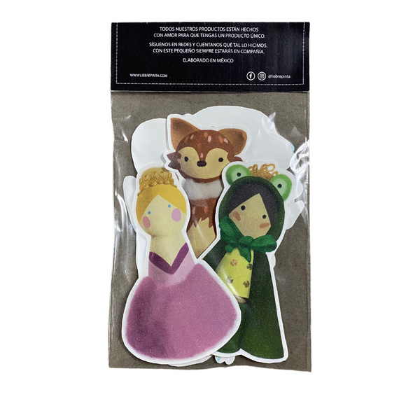 Paquete de Stickers Pegs literarios