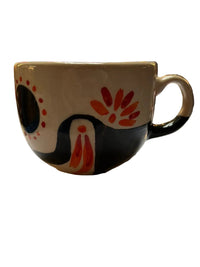 Taza calaverita naranja mediana