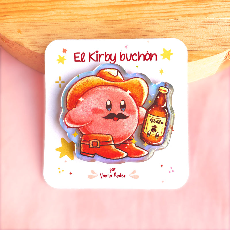 Pin de acrílico "Kirby buchón"