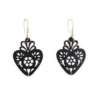 Aretes Papel Picado Corazón