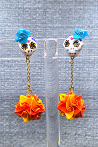 Aretes catrina Flor Cemasuchitl