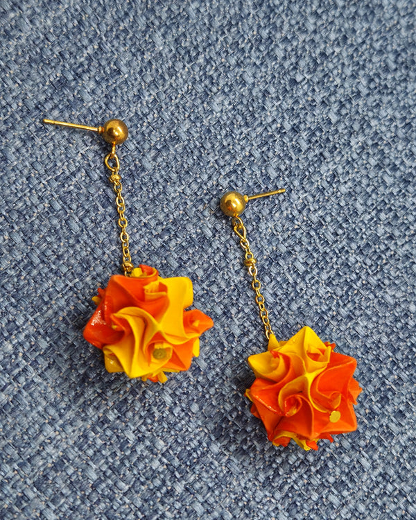 Aretes cempasuchitl chico