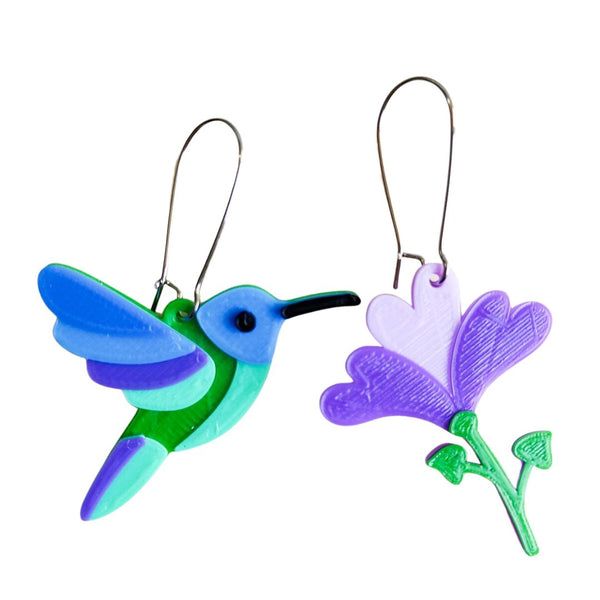 Aretes Colibrí