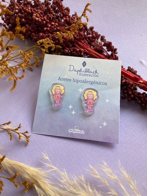 Aretes Polly Pocket
