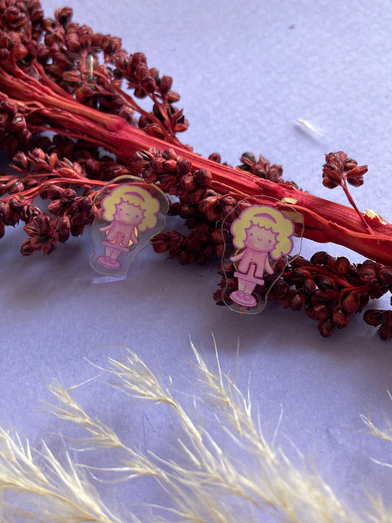Aretes Polly Pocket