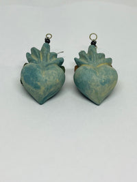 Aretes "Azul detallado"