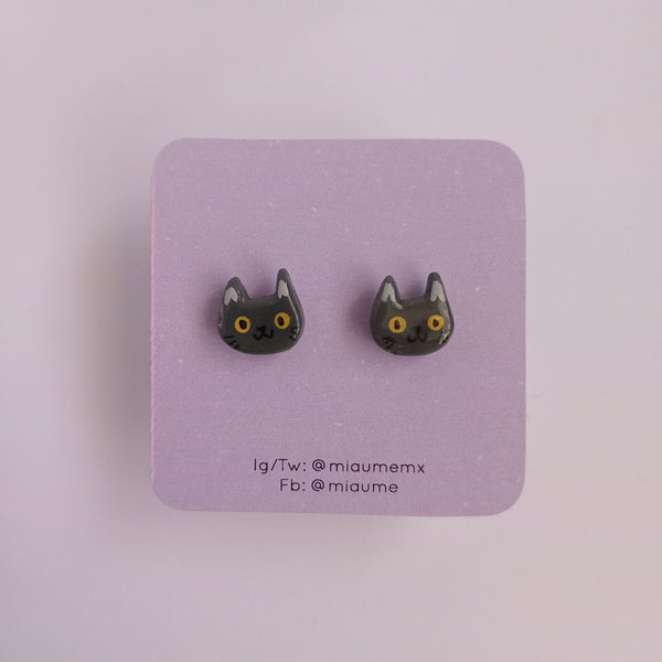 Aretes Gato Britanico con pelo corto