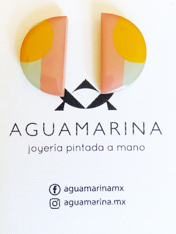 Aretes chico colores pastel
