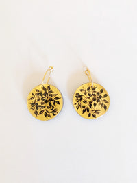 Aretes circulo negros b