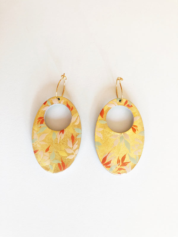 Aretes ovalados pastel b