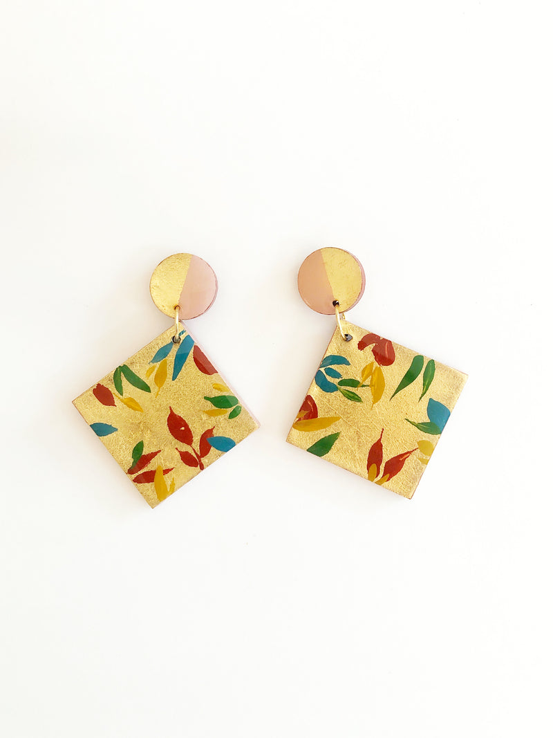 Aretes rombo selva b