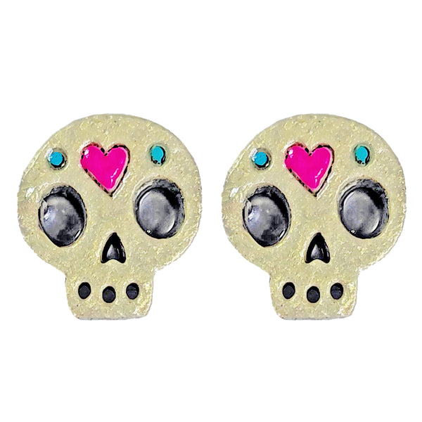 Broquel calavera mini corazón