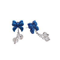 Broquel moño esfera azul